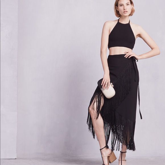 reformation fringe dress